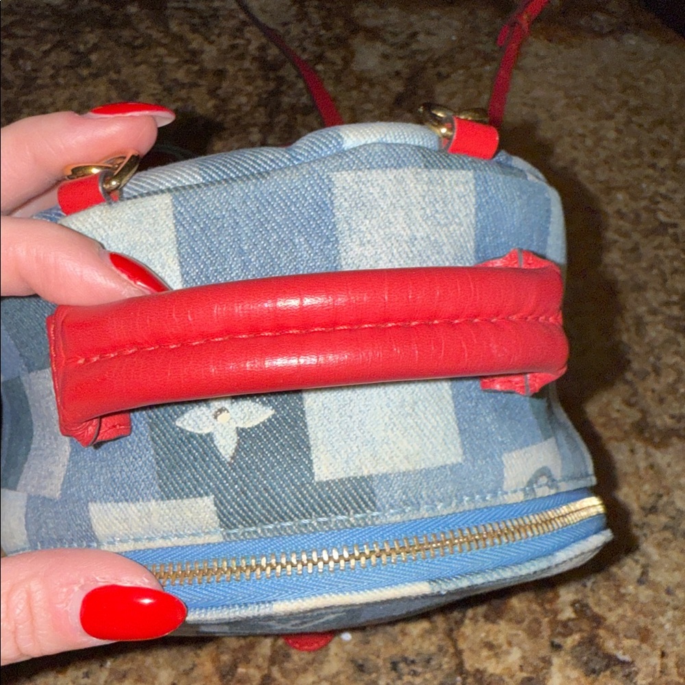 Louis Vuitton Monogram Denim Patchwork Mini Backp… - image 5